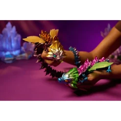 CrystaLynx Aurora Scales dragefigur med bevægelige led - Orange - 60 cm
