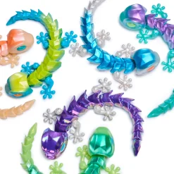 CrystaLynx gekko i krystalæg assorteret - 22,8 cm