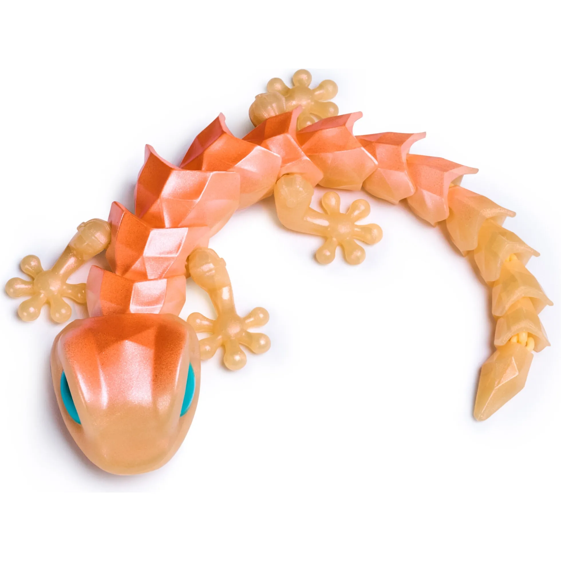 CrystaLynx gekko i krystalæg assorteret - 22,8 cm
