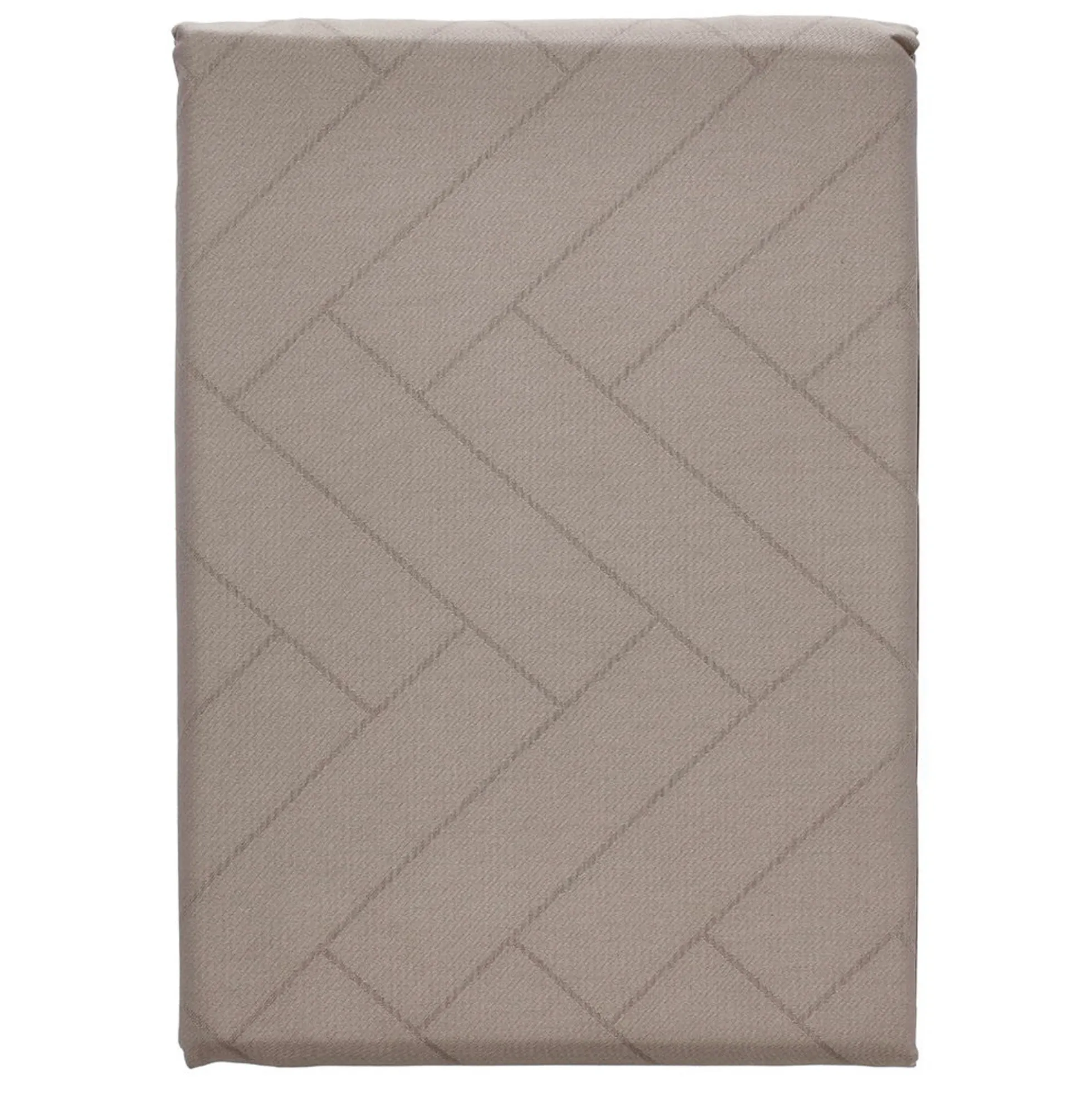 Damaskdug 140x320 - 100% damaskvævet bomuld - Tiles Södahl - Taupe