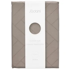 Damaskdug 140x370 - 100% damaskvævet bomuld - Tiles Södahl - Taupe