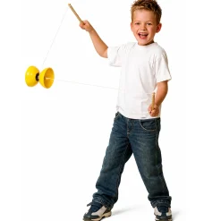 Diabolo 35 cm - Klassisk jongleringslegetøj i gul