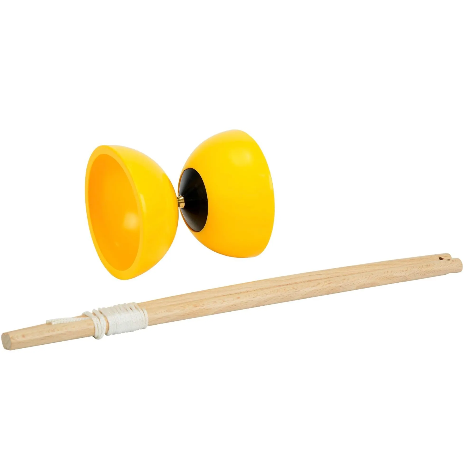 Diabolo 35 cm - Klassisk jongleringslegetøj i gul