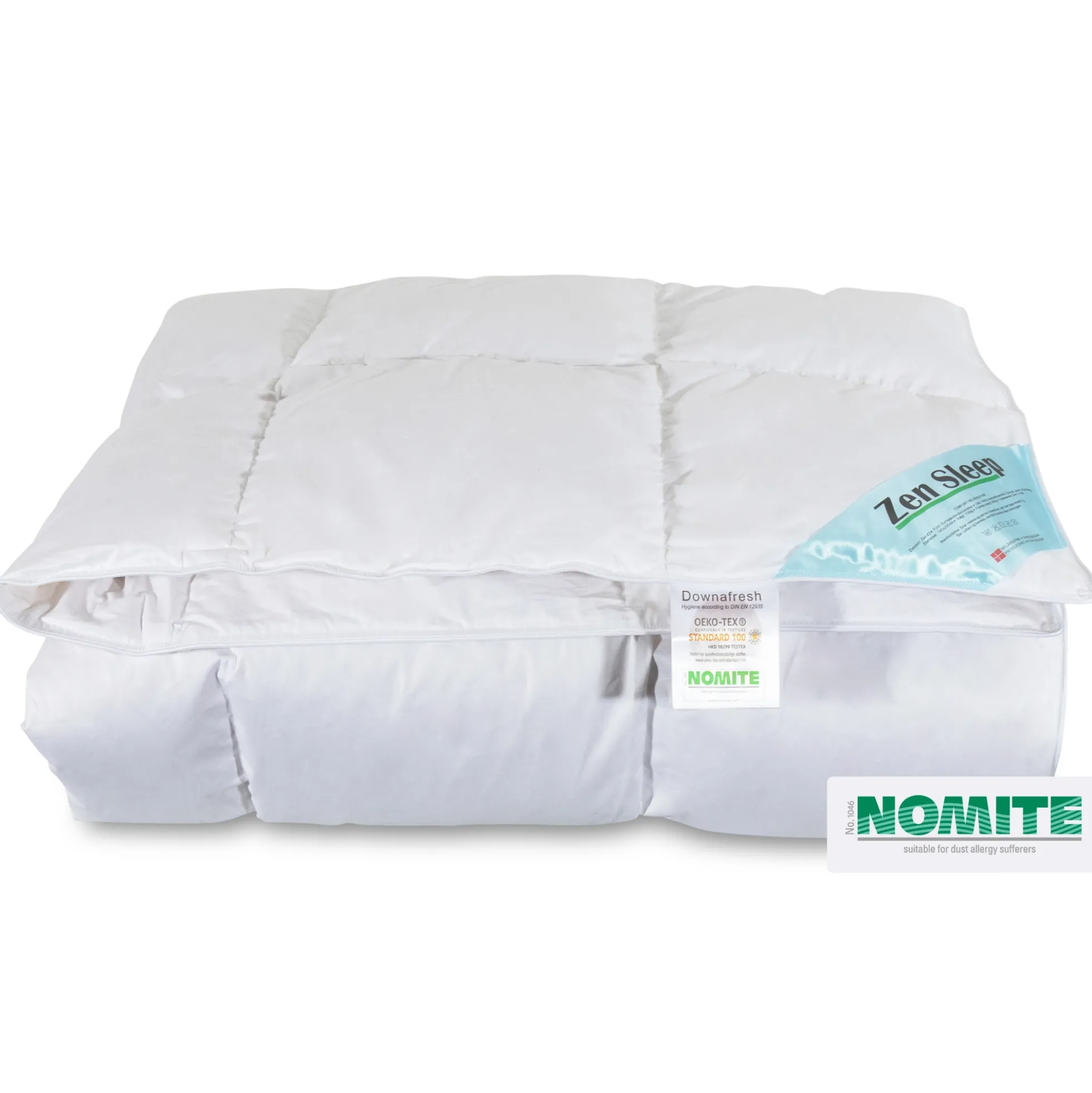 Dobbelt dundyne - Helårsdyne med europæiske dun - 240x220 cm - Zen Sleep allergivenlig dyne
