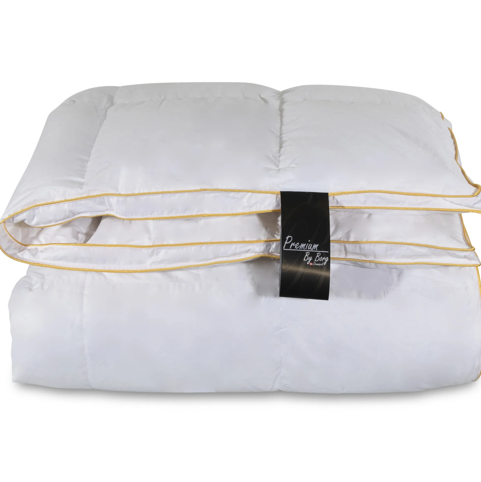 Dobbelt gåsedunsdyne - Varm helårsdyne - 240x220 cm - Premium By Borg - Gulddynen varm