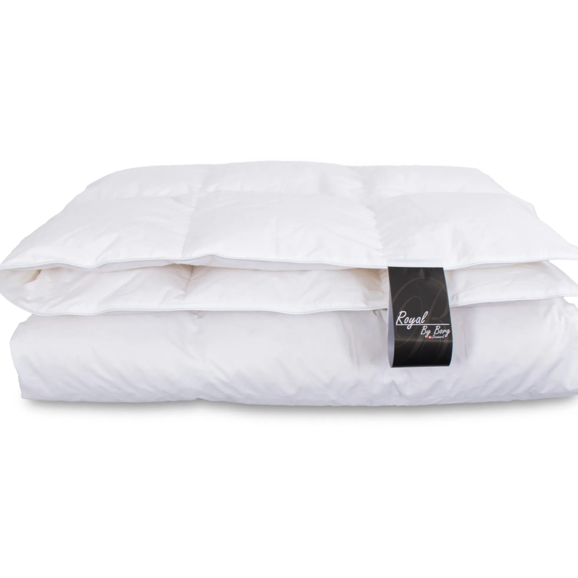 Dobbelt moskusdundyne - Helårsdyne - Europæiske moskusdun - 200x220 cm - Dansk produceret - Royal By Borg - Varm dobbeltdundyne