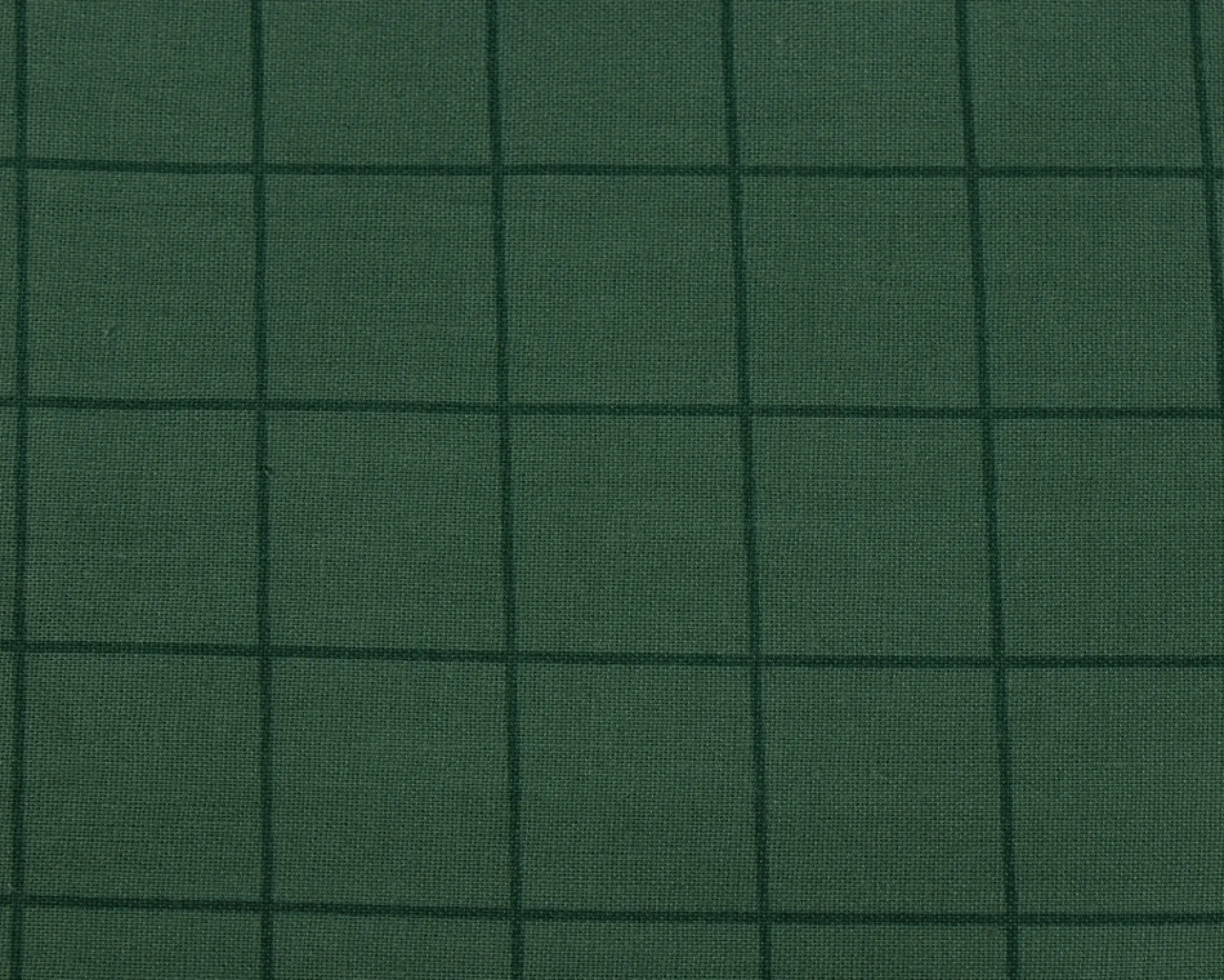 Dobbelt sengetøj 200x220 cm - 100% bomuld - Grønt med mørkegrønne tern