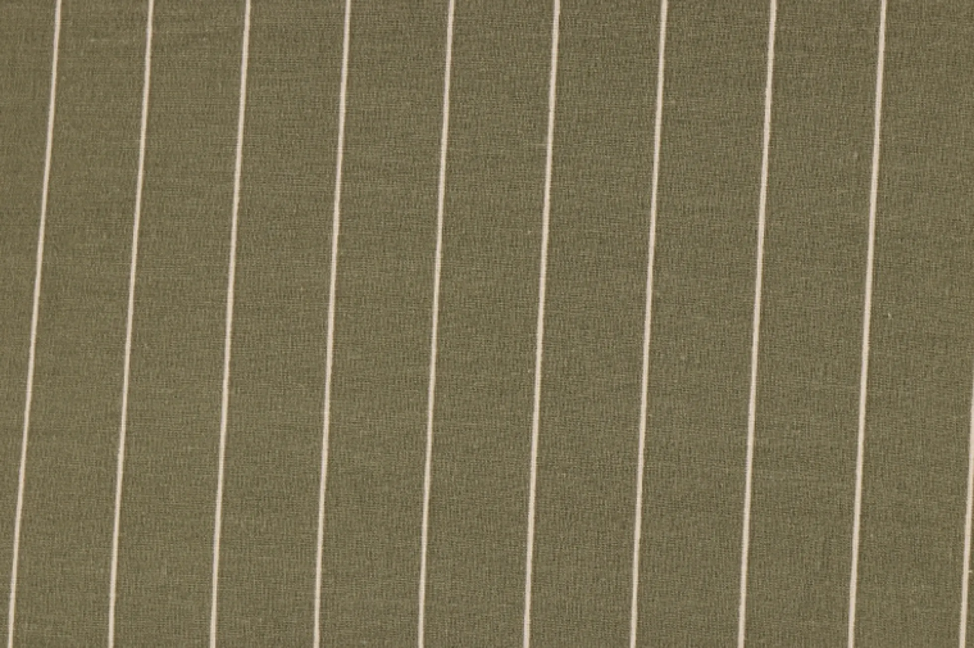 Dobbelt sengetøj 200x220 cm - 100% bomuld - Grøn med sandfarvet striber