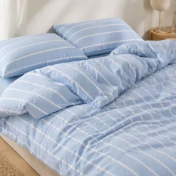 Dobbelt sengetøj 200x220 cm - 100% bomuld - Høie of Scandinavia - Sander Denim Blue