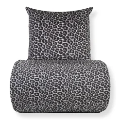 Dobbelt sengetøj 240x220 cm - 100% Bomuld - Leopard print