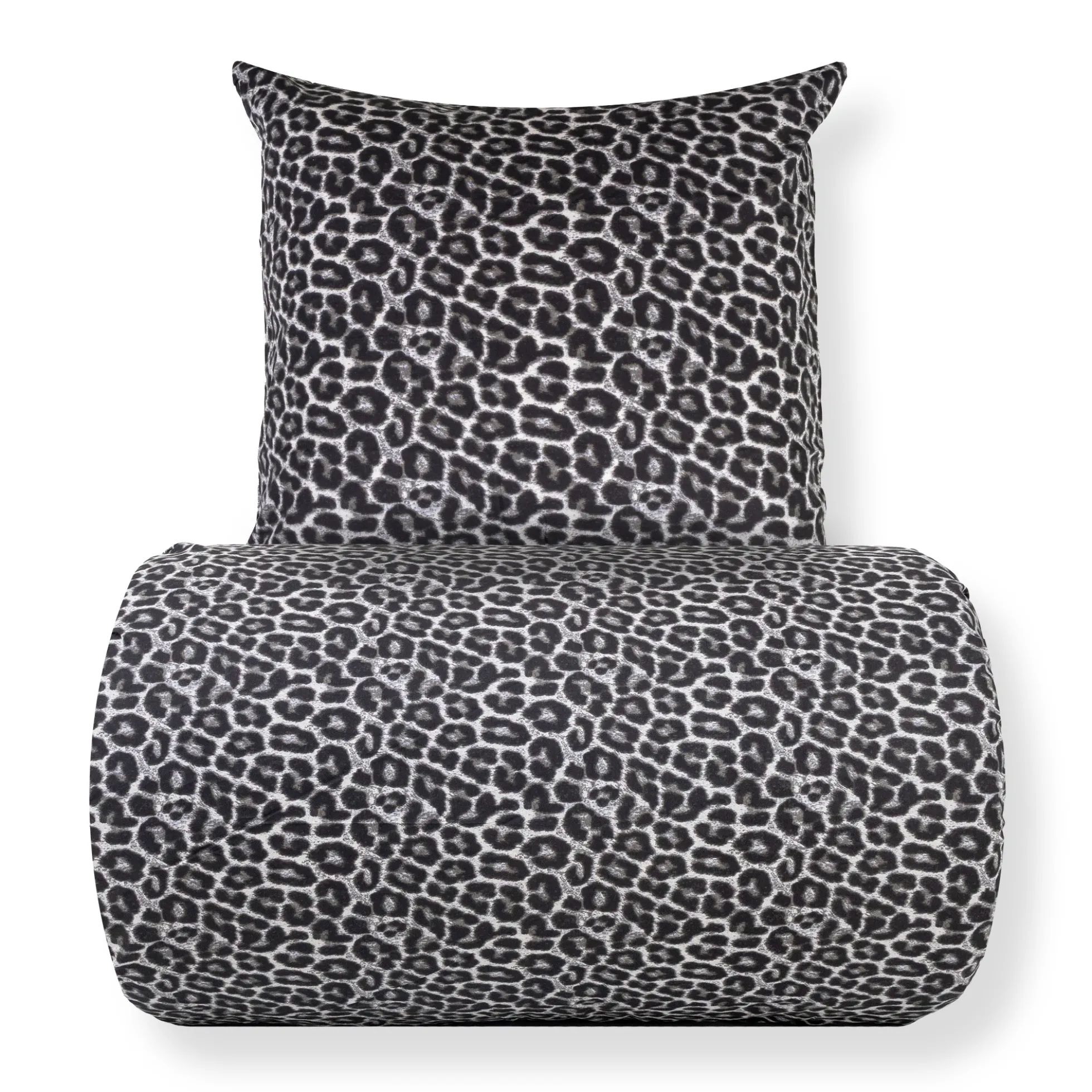 Dobbelt sengetøj 200x200 cm - 100% Bomuld - Leopard print