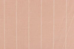 Dobbelt sengetøj 240x220 cm - 100% bomuld - Rosa med hvide striber