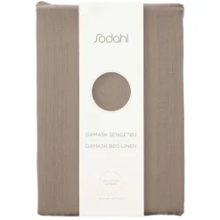 Dobbelt sengetøj 200x220 cm - 100% Damaskvævet bomuldssatin - Södahl Noble - Brun