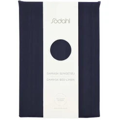 Dobbelt sengetøj 200x220 cm - 100% Damaskvævet bomuldssatin - Södahl Noble - Blå