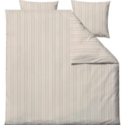 Dobbelt sengetøj 200x220 cm - 100% Damaskvævet bomuldssatin - Södahl Noble - Beige