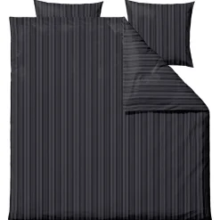 Dobbelt sengetøj 200x220 cm - 100% Damaskvævet bomuldssatin - Södahl Noble - Antracitgrå