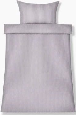 Dobbelt sengetøj 240x220 cm - Egyptisk bomuld - Lavendel jacquardvævede striber