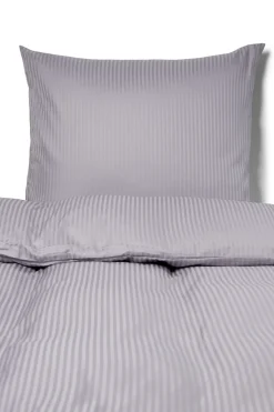 Dobbelt sengetøj 240x220 cm - Egyptisk bomuld - Lavendel jacquardvævede striber
