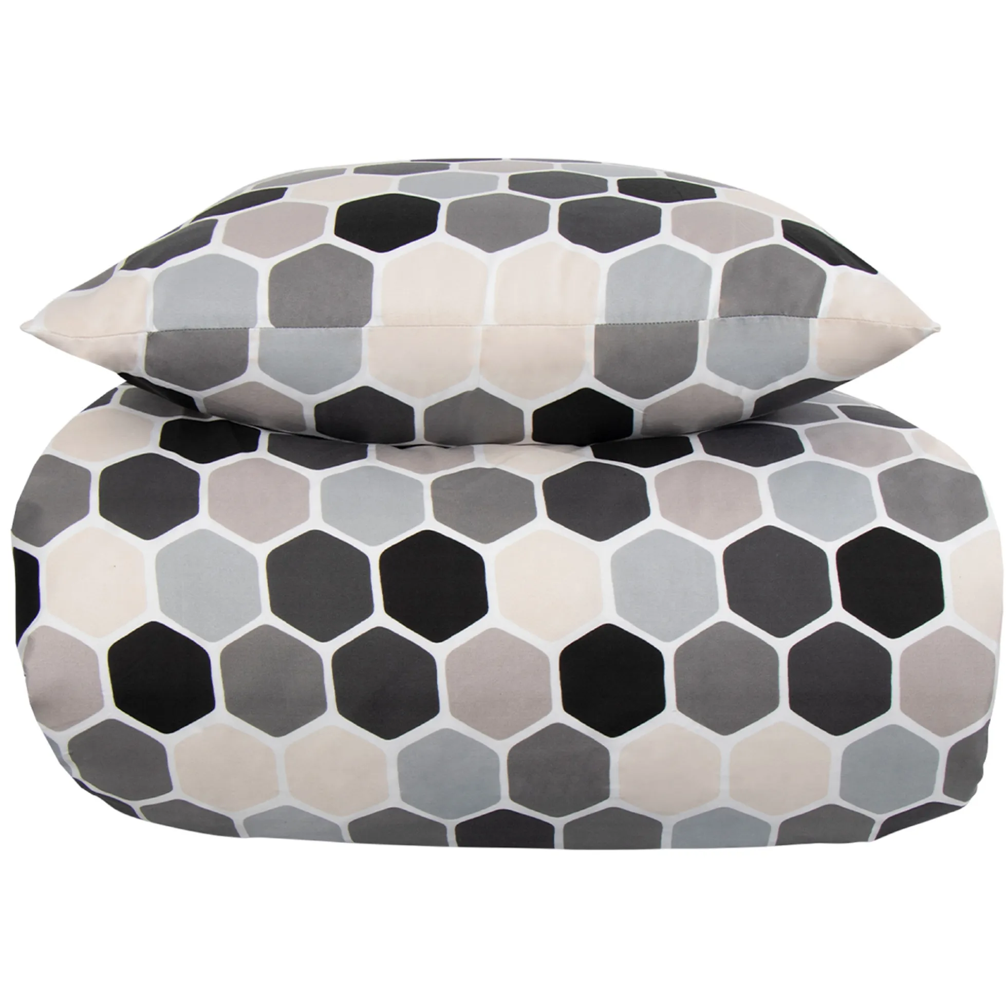 Dobbelt sengetøj 240x220 cm - Microfiber - Cube print