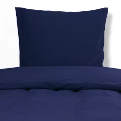 Dobbelt sengetøj 200x220 cm - Stonewashed - Firm deep blue