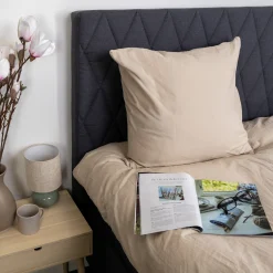 Dobbelt sengetøj 200x200 cm - Stonewashed - Firm sand