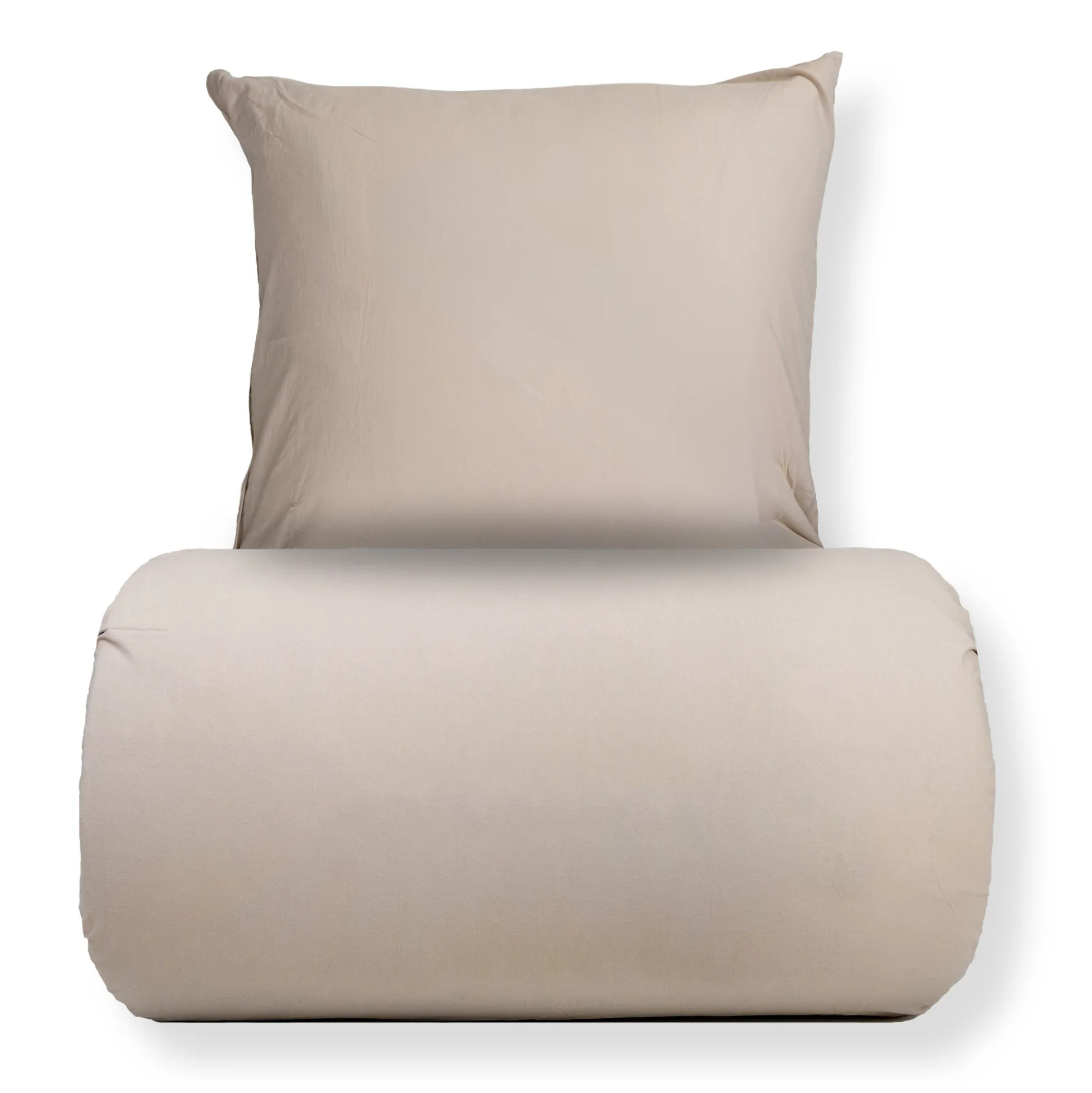Dobbelt sengetøj 200x200 cm - Stonewashed - Firm sand