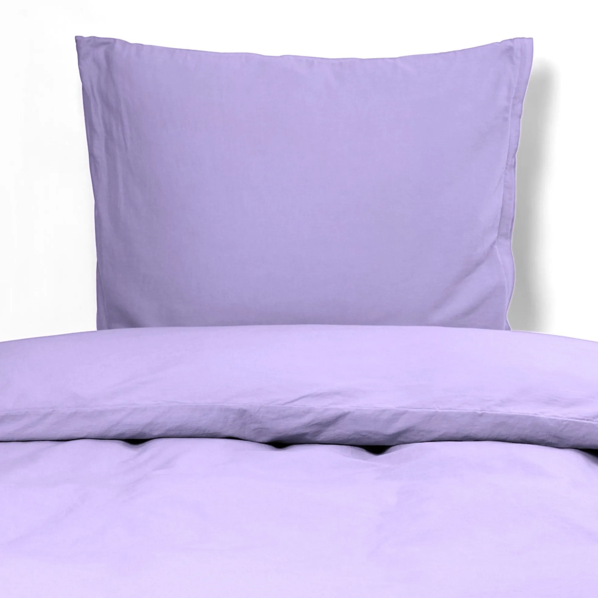 Dobbelt sengetøj 200x200 cm - Stonewashed - Firm purple
