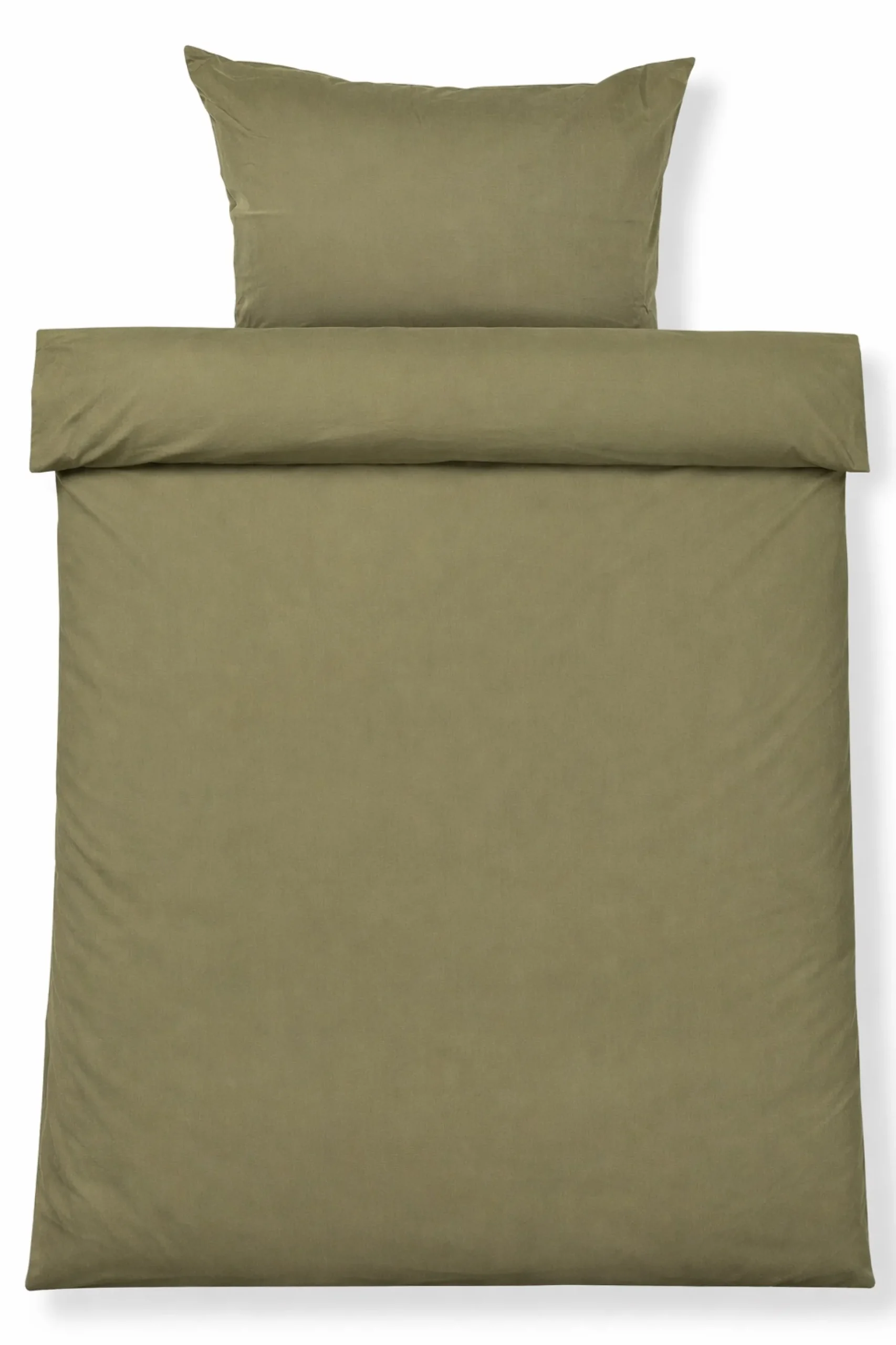 Dobbelt sengetøj 200x200 cm - Stonewashed - Firm green