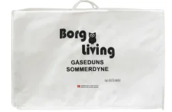 Dobbelt sommerdyne - 240x220 cm - Med 100% gåsedun - Borg Living let King Size sommerdyne