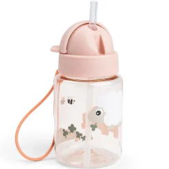 Done By Deer drikkedunk med sugerør 280 ml - Tiny Farm - Pudder