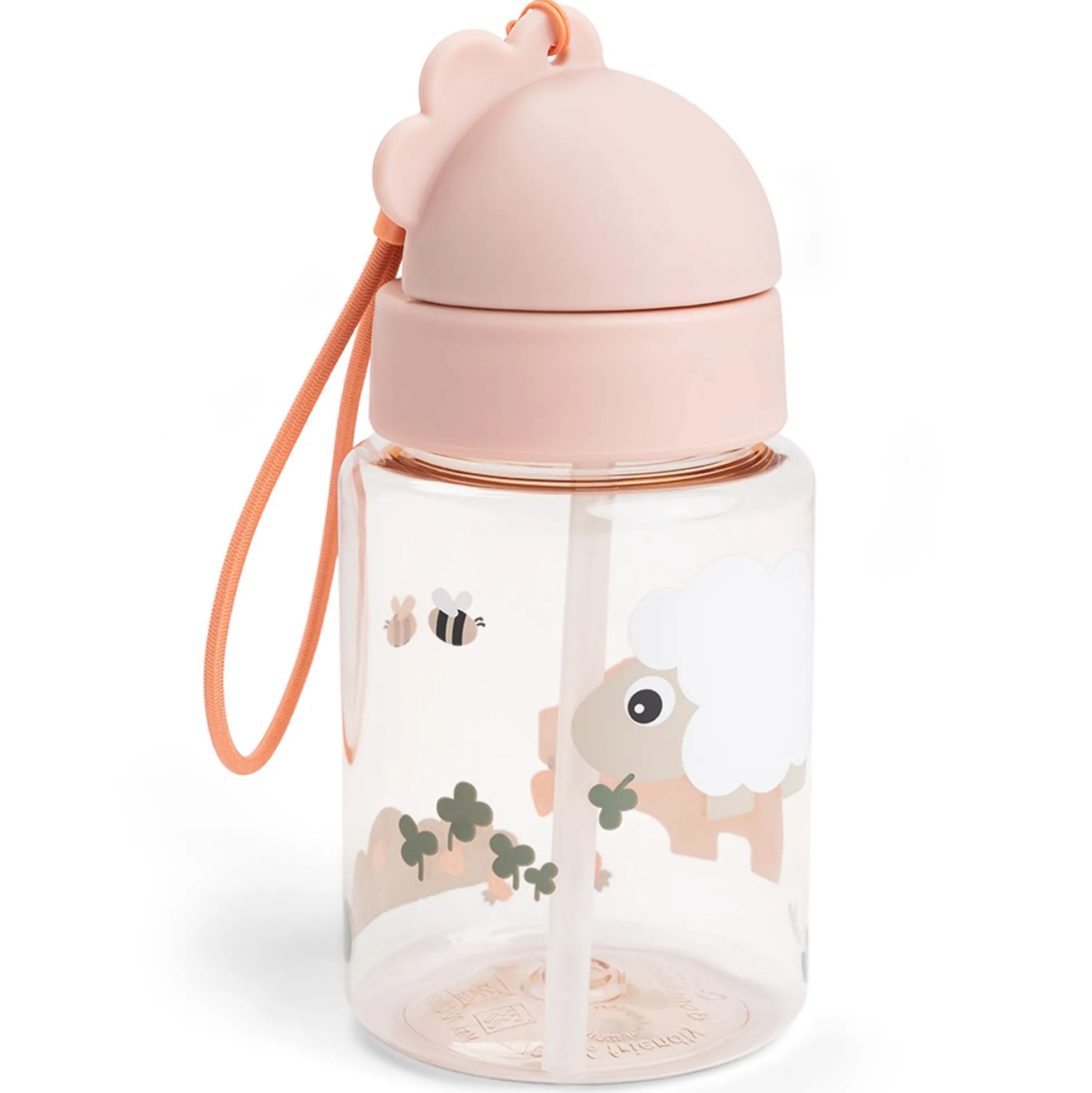 Done By Deer drikkedunk med sugerør 280 ml - Tiny Farm - Pudder