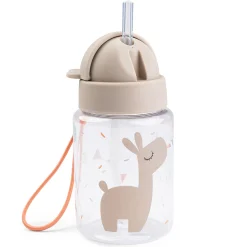 Done By Deer drikkedunk med sugerør 280 ml - Celebration - Sand