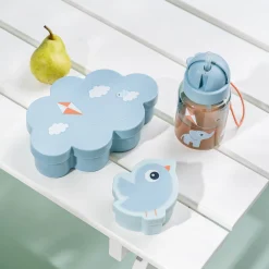 Done By Deer sæt - Madkasse, snackboks og drikkedunk - Playground - Blå