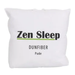 Dunfiber pude - Allergivenlig hovedpude - 50x60 cm - Mellem - Zen Sleep