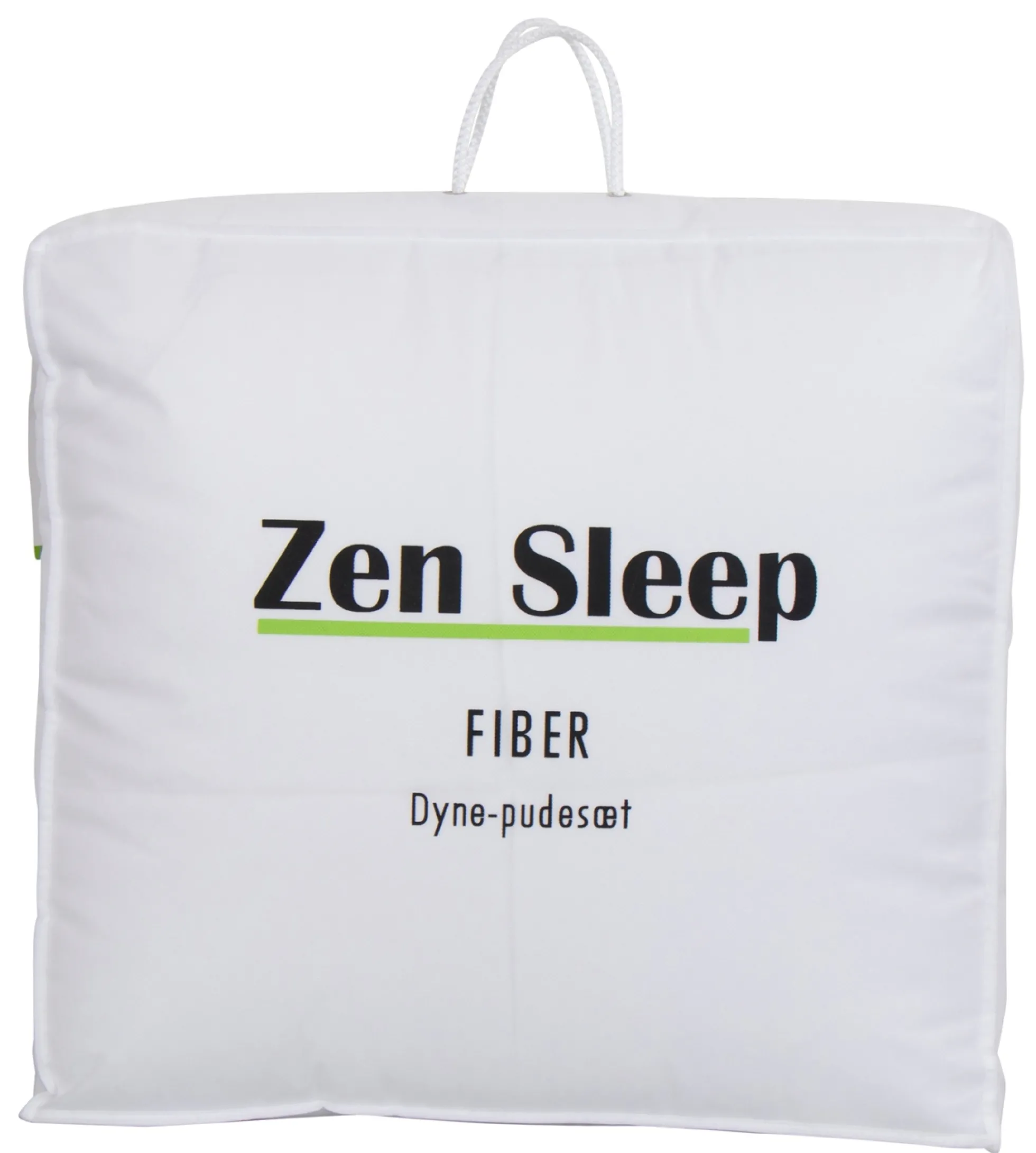 Dyne og pude sæt - Helårsdyne + Hovedpude 140x200 cm/60x63 cm - Zen Sleep fiberdyne og fiberpude