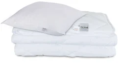 Dyne og pudesæt - Helårsdyne 150x210 cm + pude 50x60 cm - Fiberdyne - Zen Sleep allergivenlig dyne og pude