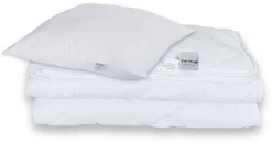 Dyne pude sæt - Helårsdyne + pude 140x200 cm - Fiberdyne - Zen Sleep allergivenlig dyne og pude