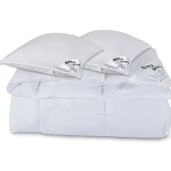 Dyne pude sæt - Helårs fiberdyne 200x220 cm + 2 stk puder 60x63 cm - Microfiber dyne - Borg Living