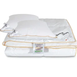 Dyne pude sæt - Sommerdyne 240x220 cm + 2 puder med gåsedun - Sommer gåseduns dyne og pude sæt - Borg Living