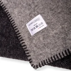 Eksklusiv uldplaid - 100% Uld - 140x200 cm - Ekstra kraftig kvalitet - Oslo Grå