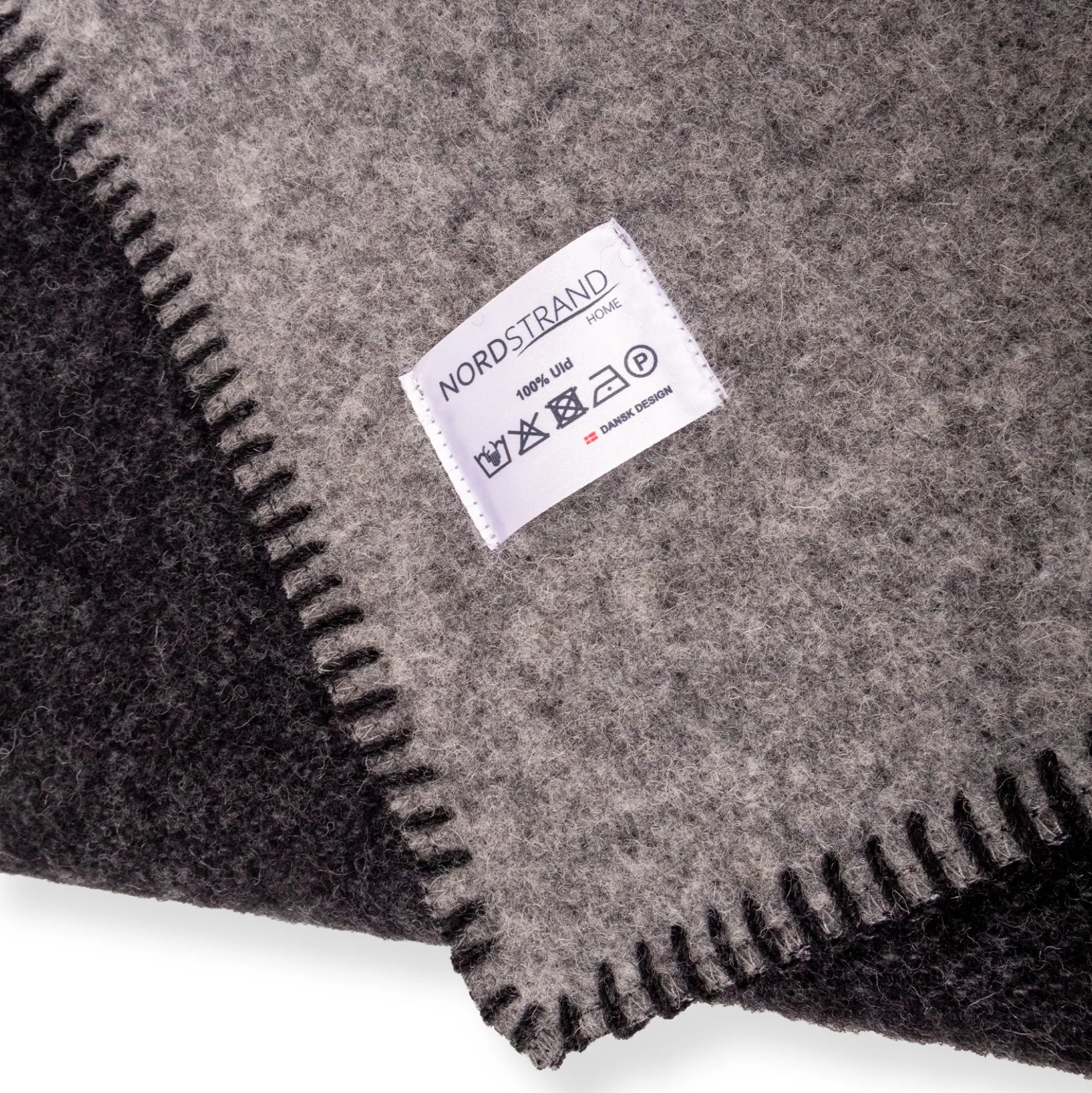 Eksklusiv uldplaid - 100% Uld - 140x200 cm - Ekstra kraftig kvalitet - Oslo Grå
