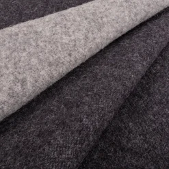 Eksklusiv uldplaid - 100% Uld - 140x200 cm - Ekstra kraftig kvalitet - Oslo Grå