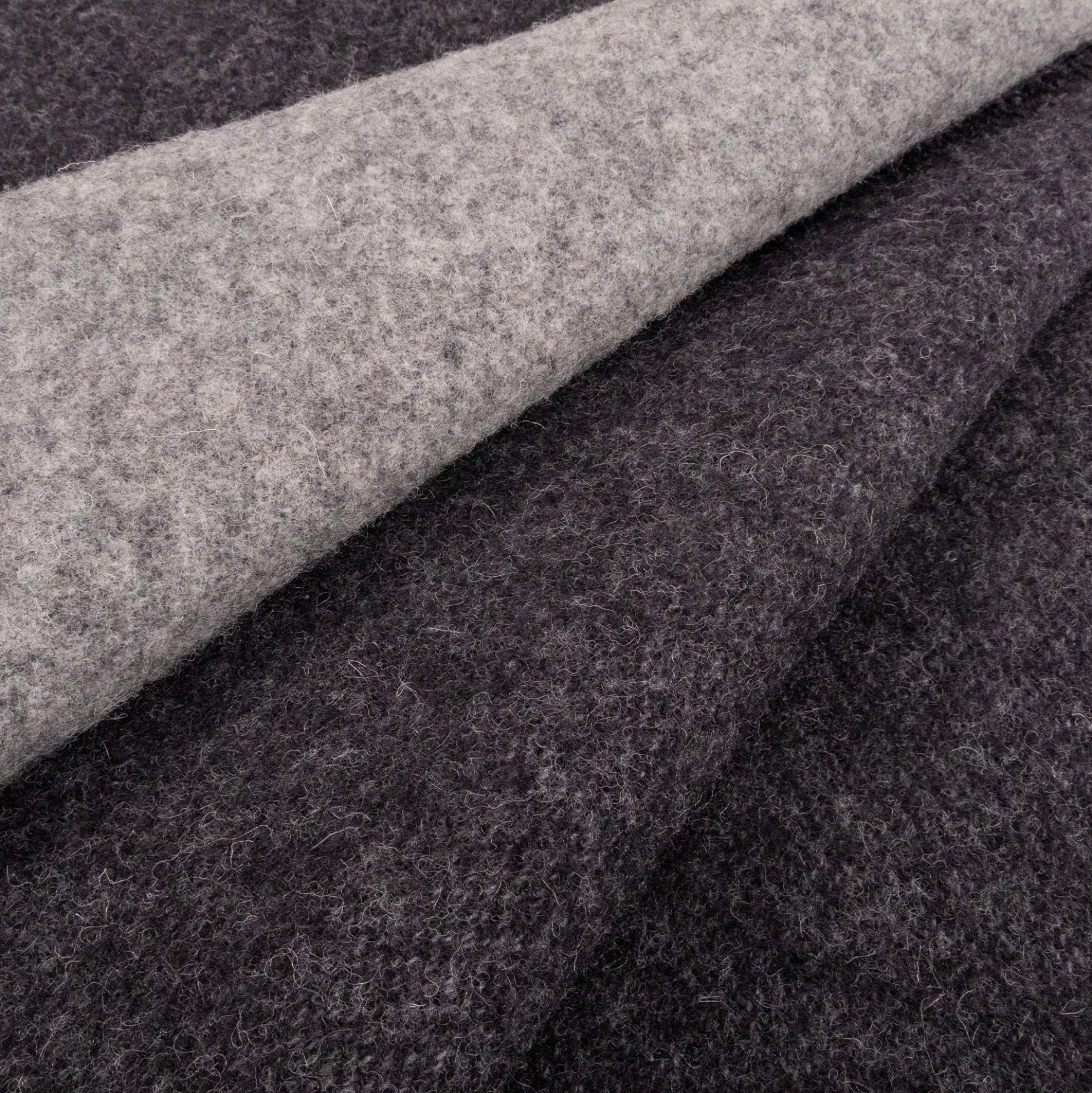 Eksklusiv uldplaid - 100% Uld - 140x200 cm - Ekstra kraftig kvalitet - Oslo Grå