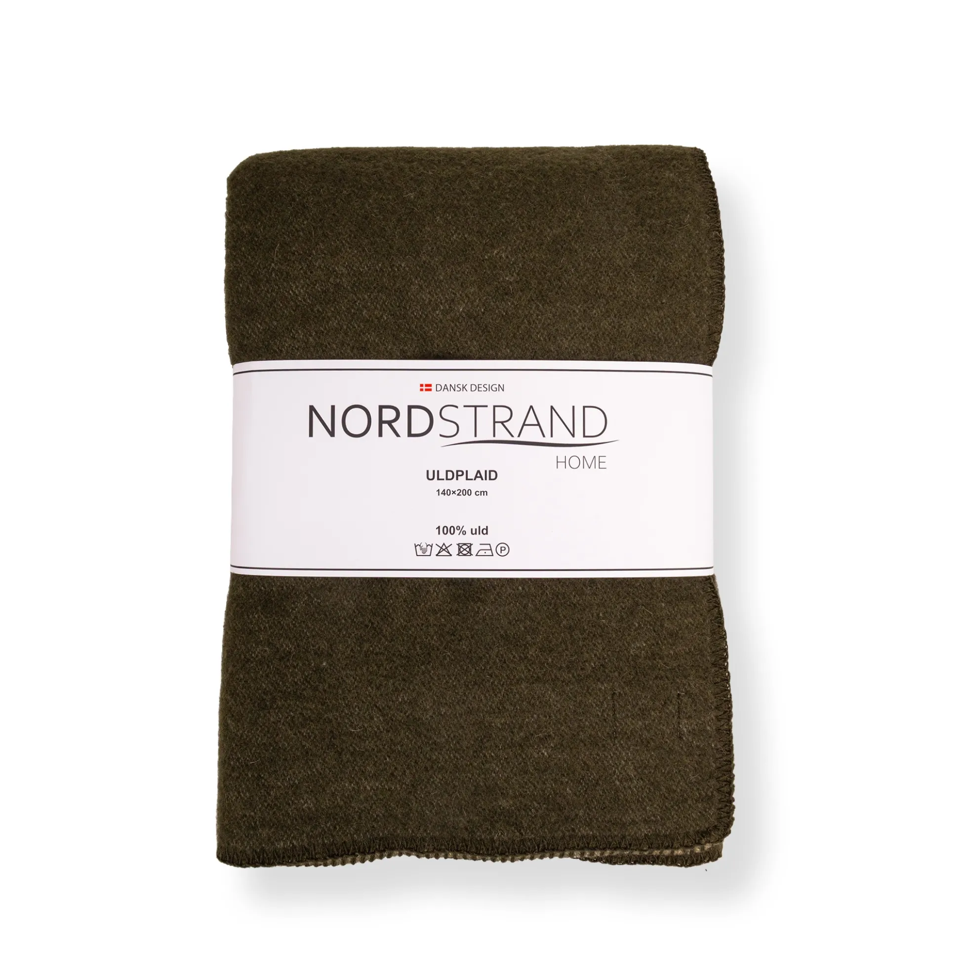 Eksklusiv uldplaid - 100% Uld - 140x200 cm - Ekstra kraftig kvalitet - Oslo Grøn