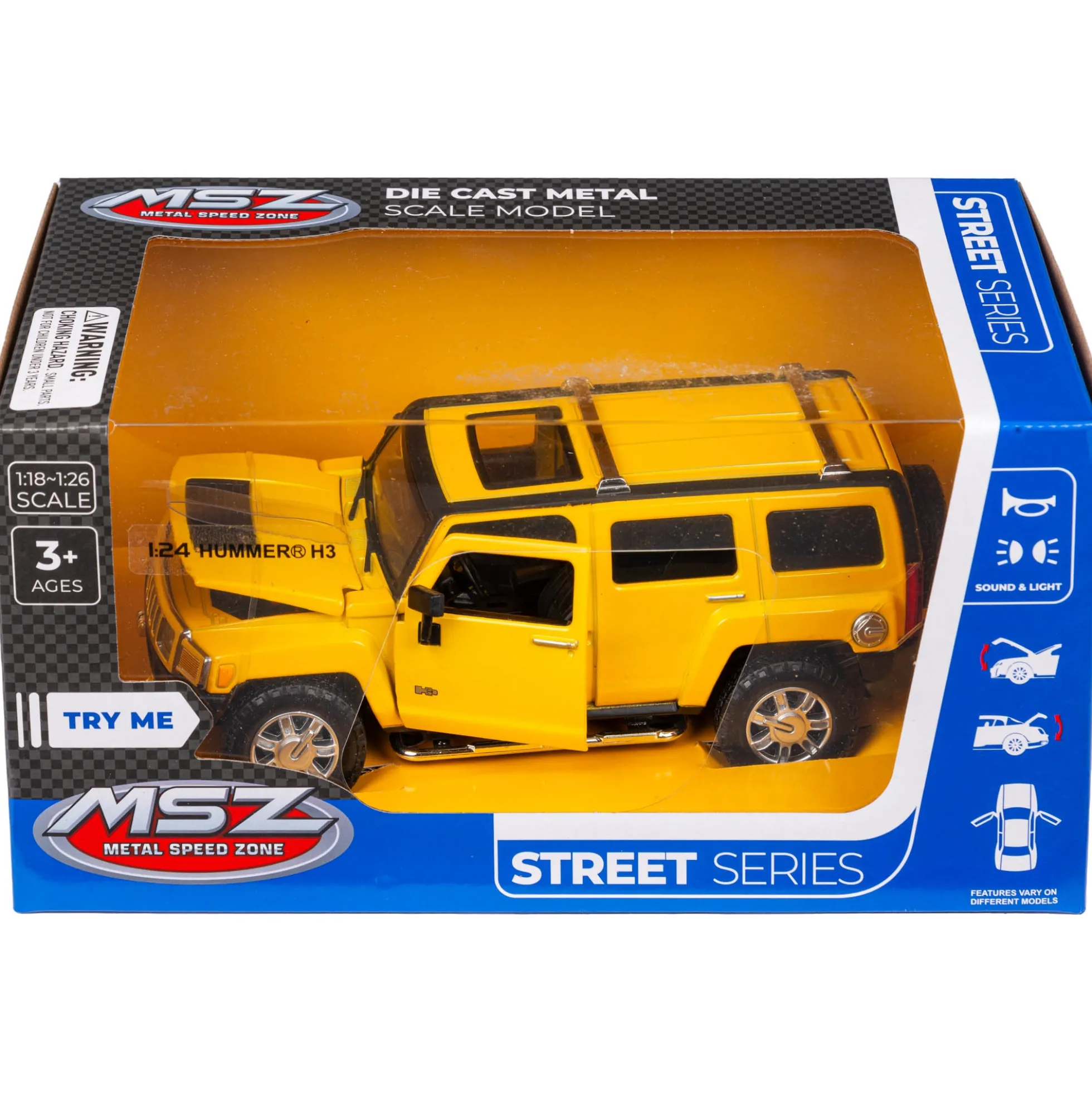 Elektrisk legetøjsbil - SUV - Gul metal - MSZ