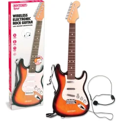 Elektrisk rockguitar med headset og skulderrem til børn - 67 cm - Bontempi musiklegetøj