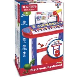 Elektronisk keyboard med 31 tangenter og mikrofon - Bontempi musiklegetøj