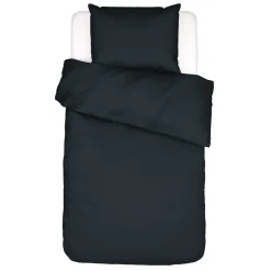 Essenza sengetøj - 140x220 cm - 100% bomuldssatin sengesæt - Minte Nightblue sengelinned