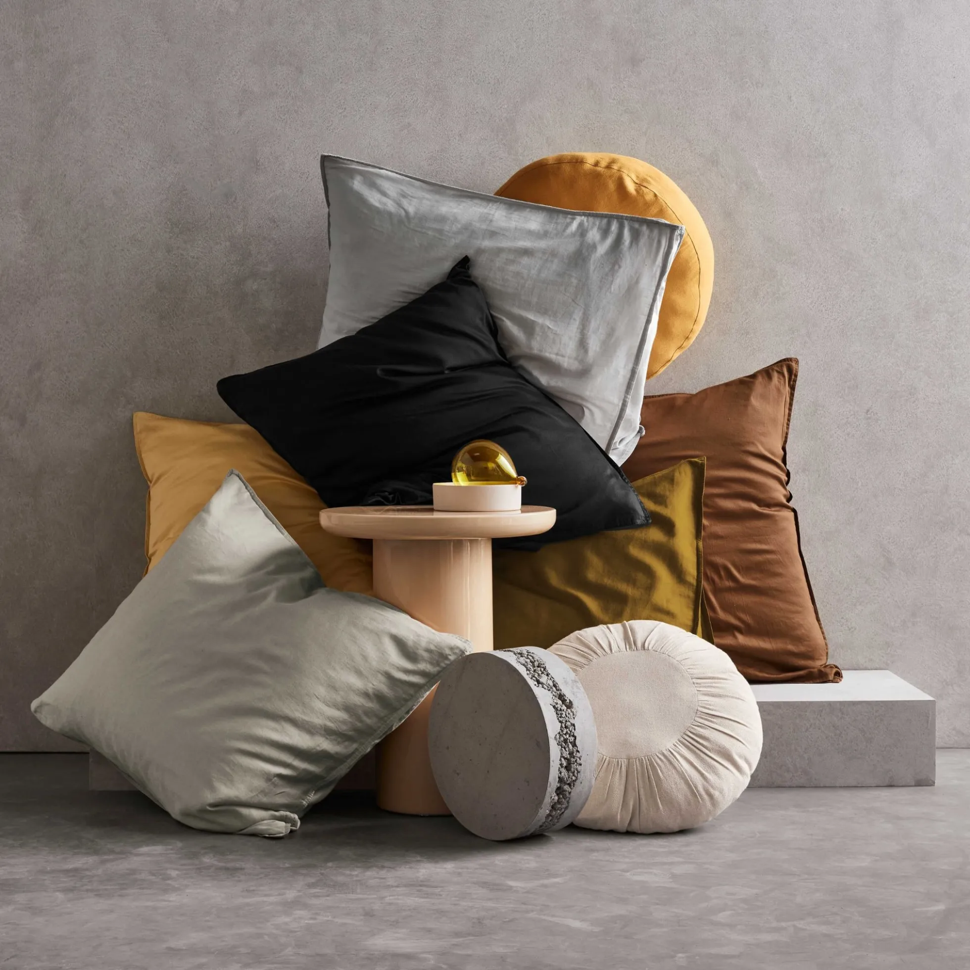 Essenza sengetøj - 140x220 cm - 100% bomuldssatin sengesæt - Minte Grey sengelinned