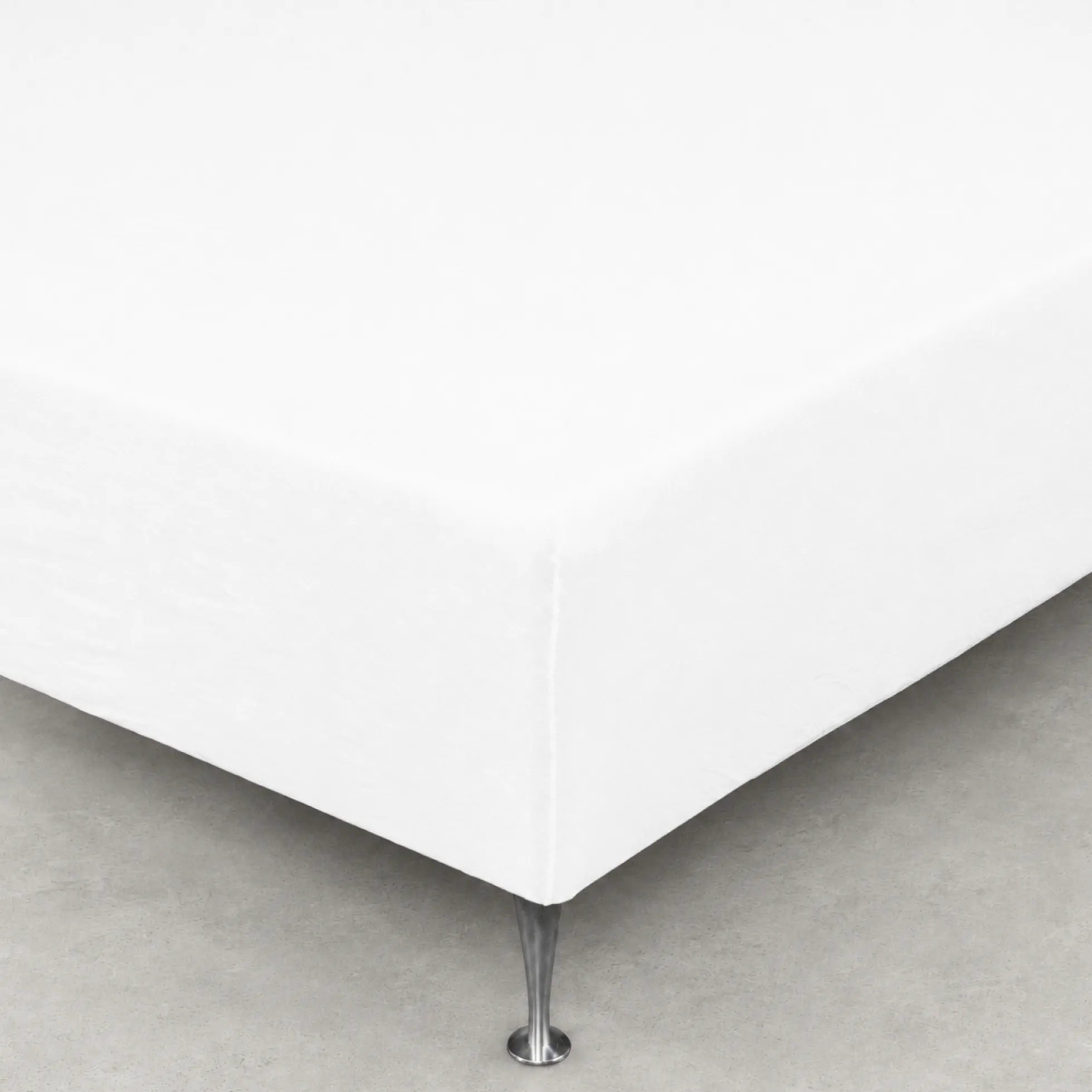Faconlagen 140x200 cm - 100% blødt bomulds lagen - Hvidt boxlagen til madras by Nordstrand Home